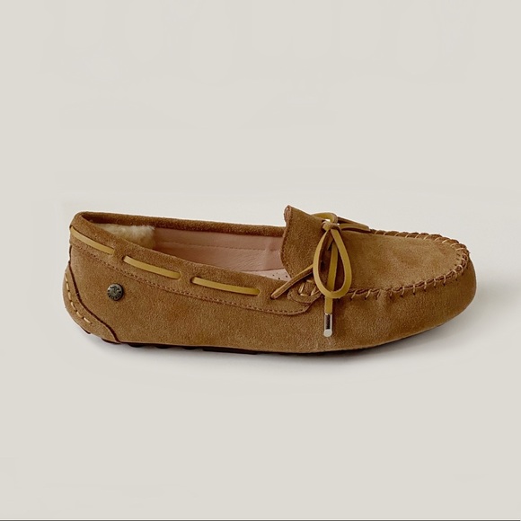 Roozee Australia DAKA Suede Camp Moccasin Driving Loafer Chestnut NIB - Picture 2 of 16